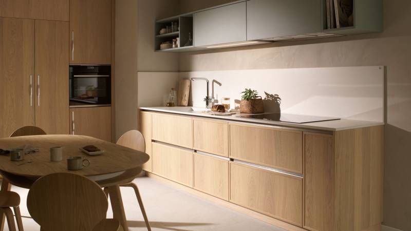 Cuisine équipée nature aux inspirations scandinaves - 
